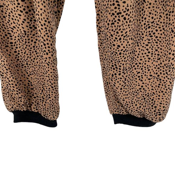 Ellison Leopard Print Joggers Size Large Lightweight - Picture 7 of 11